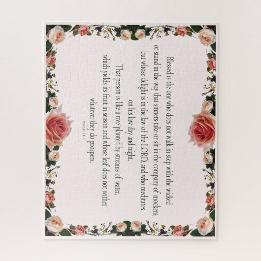 Psalm 1 Kunstweg der Gerechtigkeit Puzzle (Vertikal)