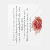 Psalm 1, Law day and Night, Streams of Waters, Fleecedecke (Vorderseite)