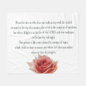 Psalm 1, Law day and Night, Streams of Waters, Fleecedecke (Vorderseite (Horizontal))