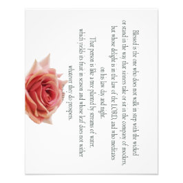 Psalm 1, Law day and Night, Streams of Waters, Fotodruck