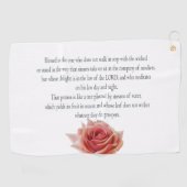 Psalm 1, Law day and Night, Streams of Waters, Golfhandtuch (Horizontal)