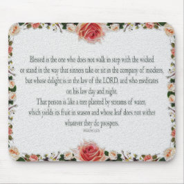 Psalm 1, Law day and Night, Streams of Waters, Mousepad