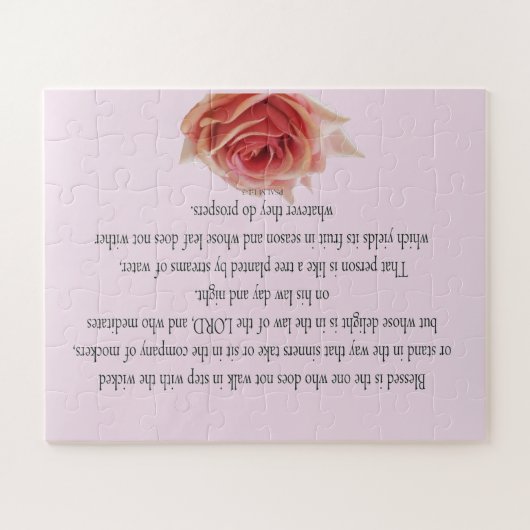 Psalm 1, Law day and Night, Streams of Waters, Puzzle (Horizontal)