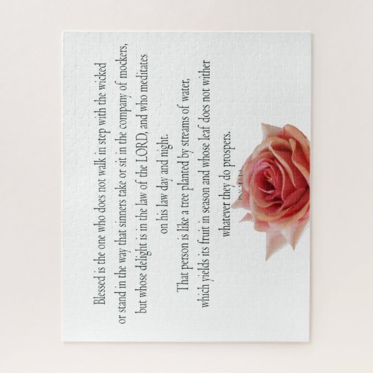 Psalm 1, Law day and Night, Streams of Waters, Puzzle (Vertikal)