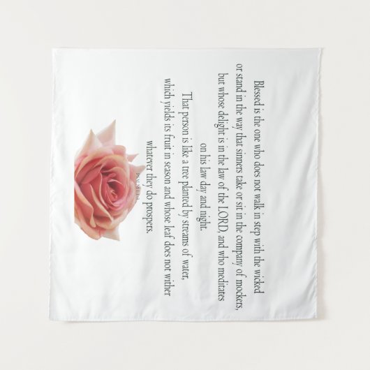 Psalm 1, Law day and Night, Streams of Waters, Wandteppich (Vorderseite (Horizontal))