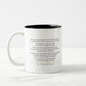 Psalm 1 - Mann liest Psalm 1 in der hebräischen Zweifarbige Tasse (Links)
