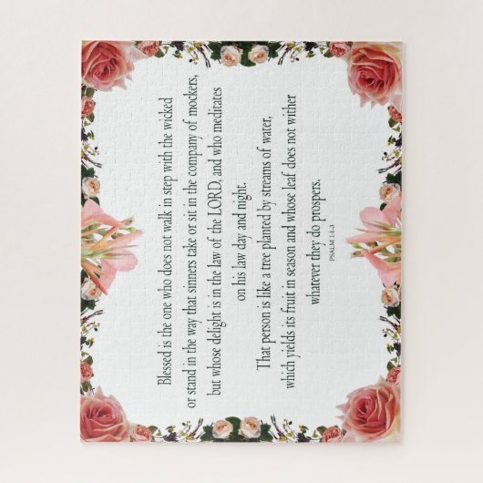 Psalm 1, Nicht im Schritt mit Schlecht gehen, Puzzle (Vertikal)