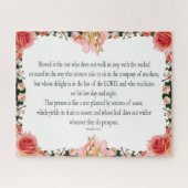 Psalm 1, Nicht im Schritt mit Schlecht gehen, Puzzle (Horizontal)