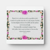 Psalm 1, Ölfarbe Lila Fotoplatte (Vorderseite)