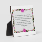 Psalm 1, Ölfarbe Lila Fotoplatte (Vorderseite)