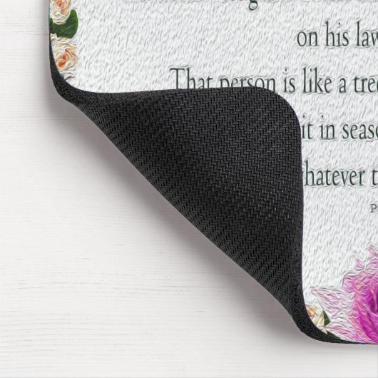 Psalm 1, Ölfarbe Lila Mousepad (Ecke)