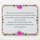 Psalm 1, Ölfarbe Lila Mousepad (Vorne)