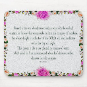 Psalm 1, Ölfarbe Lila Mousepad