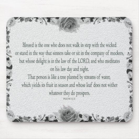 Psalm 1, Ölmalerei, der nicht Schritt läuft Mousepad (Vorne)
