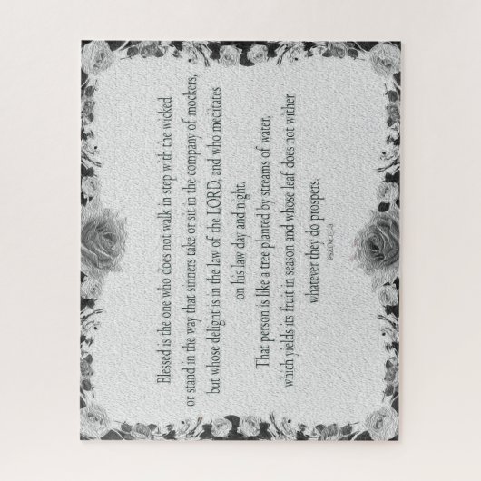 Psalm 1, Ölmalerei, der nicht Schritt läuft Puzzle (Vertikal)