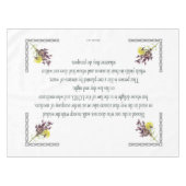 Psalm 1, rosa Gelbe Blume, gesegnet Tischdecke (Vorderseite (Horizontal))