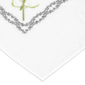 Psalm 1, rosa Gelbe Blume, gesegnet Tischdecke (Schrägansicht)