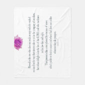 Psalm 1 Schrift Kunst - Gesegnet und gerecht Fleecedecke (Vorderseite)