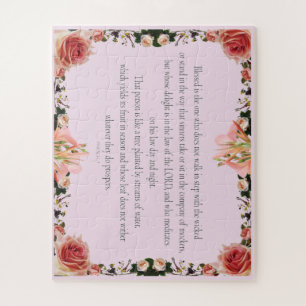 Psalm 1 Schriftkunst - Gesegnet und Gerecht Puzzle