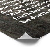 Psalm 1 Scripture Poster, Version B Poster (Ecke)