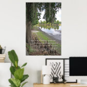 Psalm 1 Scripture Poster, Version C Poster (Heimbüro)