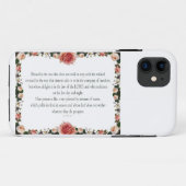 Psalm 1 with Flower Borders Case-Mate iPhone Hülle (Rückseite (Horizontal))