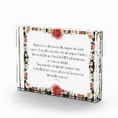 Psalm 1 with Flower Borders Fotoblock (Rechts)