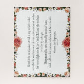 Psalm 1 with Flower Borders Puzzle (Vertikal)