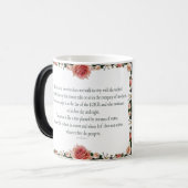 Psalm 1 with Flower Borders Verwandlungstasse (Vorderseite Links)