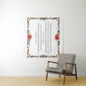 Psalm 1 with Flower Borders Wandteppich (Beispiel (Horizontal))