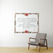 Psalm 1 with Flower Borders Wandteppich (Beispiel)