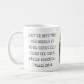 Psalm 20:4 Abschluss Modern Kaffeetasse (Links)