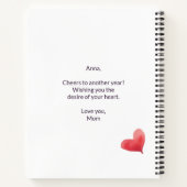 Psalm 20:4 | Birthday Dessert | Mehrfarbigkeit Notizblock (Rückseite)