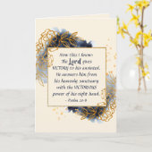 Psalm 20:6 Der Herr gibt Seinem Androinierten den Karte (Gelbe Blume)