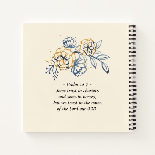 Psalm 20:6 Der Herr gibt Seinem Androinierten den  Notizblock (Rückseite)