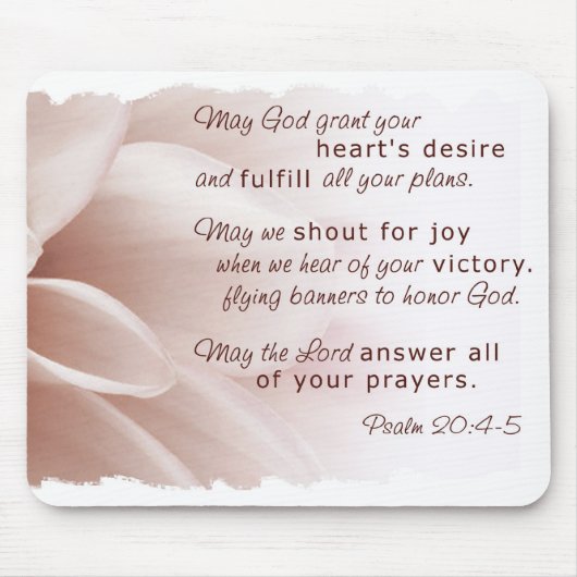 Psalm 20 Mousepad (Vorne)