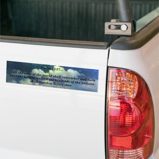 Psalm-22:27 Autoaufkleber (Auf Lkw)