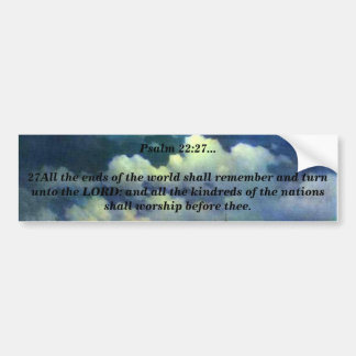 Psalm-22:27 Autoaufkleber