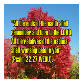 Psalm 22:27 WEBU Poster