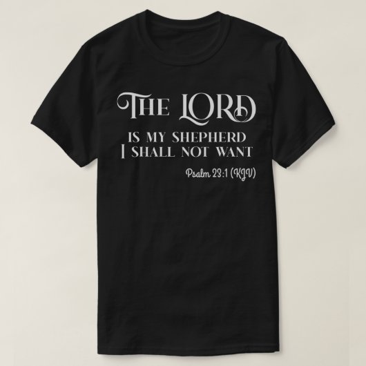 Psalm 231 Bibelschrift T-Shirt (Design vorne)