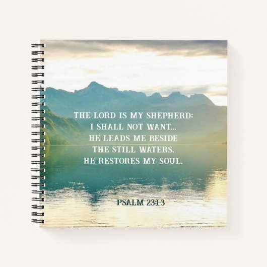 Psalm 23 1-3 Der Herr ist mein Hirte Notizblock (Vorderseite)