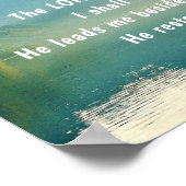 Psalm 23 1-3 Der Herr ist mein Hirte Poster (Ecke)