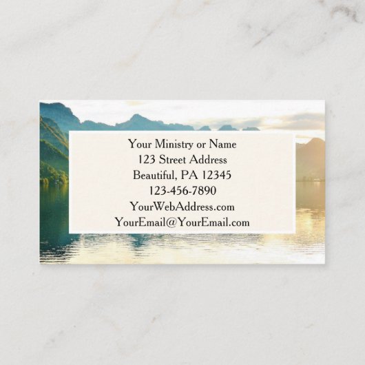 Psalm 23 1-3 Der Herr ist mein Hirte Visitenkarte (Rückseite)