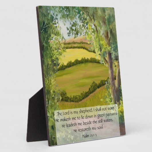 Psalm 23:1-3 fotoplatte (Seite)