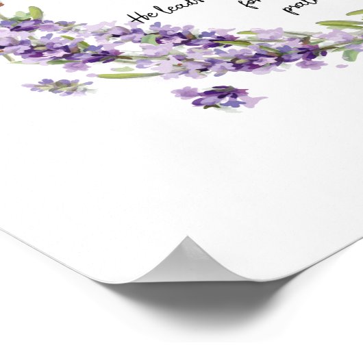 Psalm 23: 1-3 Poster (Ecke)