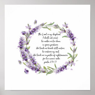 Psalm 23: 1-3 Poster
