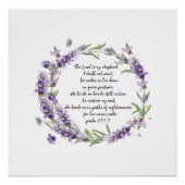 Psalm 23: 1-3 Poster (Vorderseite)