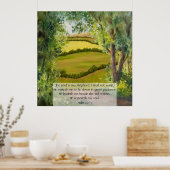 Psalm 23:1-3 poster (Küche)