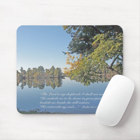 Psalm-23:1 - 3 Schrift Mousepad (Mit Mouse)