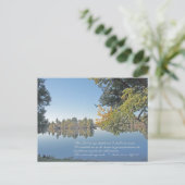 Psalm 23:1-3 Schrift Postkarte (Stehend Vorderseite)